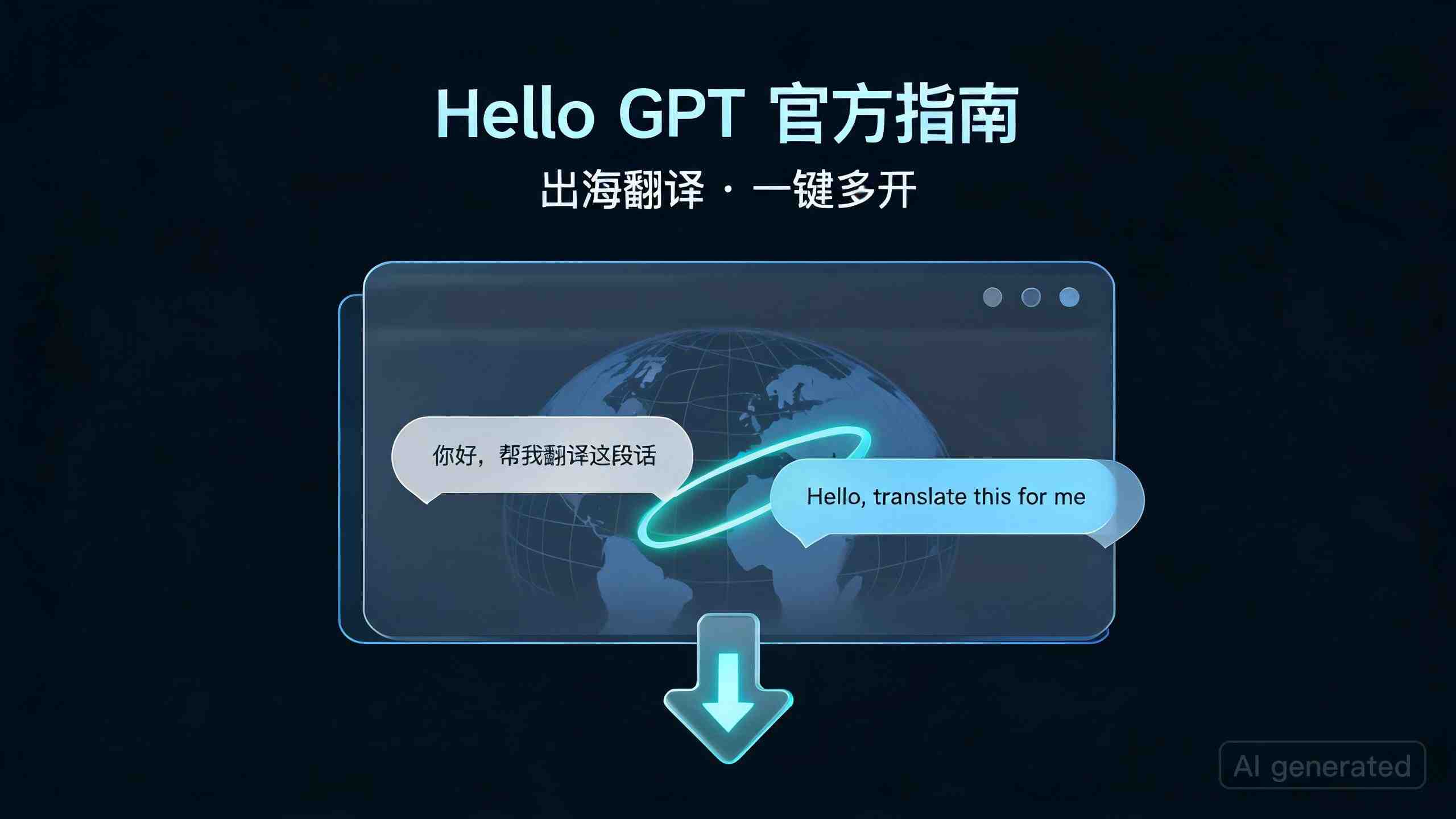 Hello GPT 官网入口：出海翻译软件下载、注册与新手使用指南