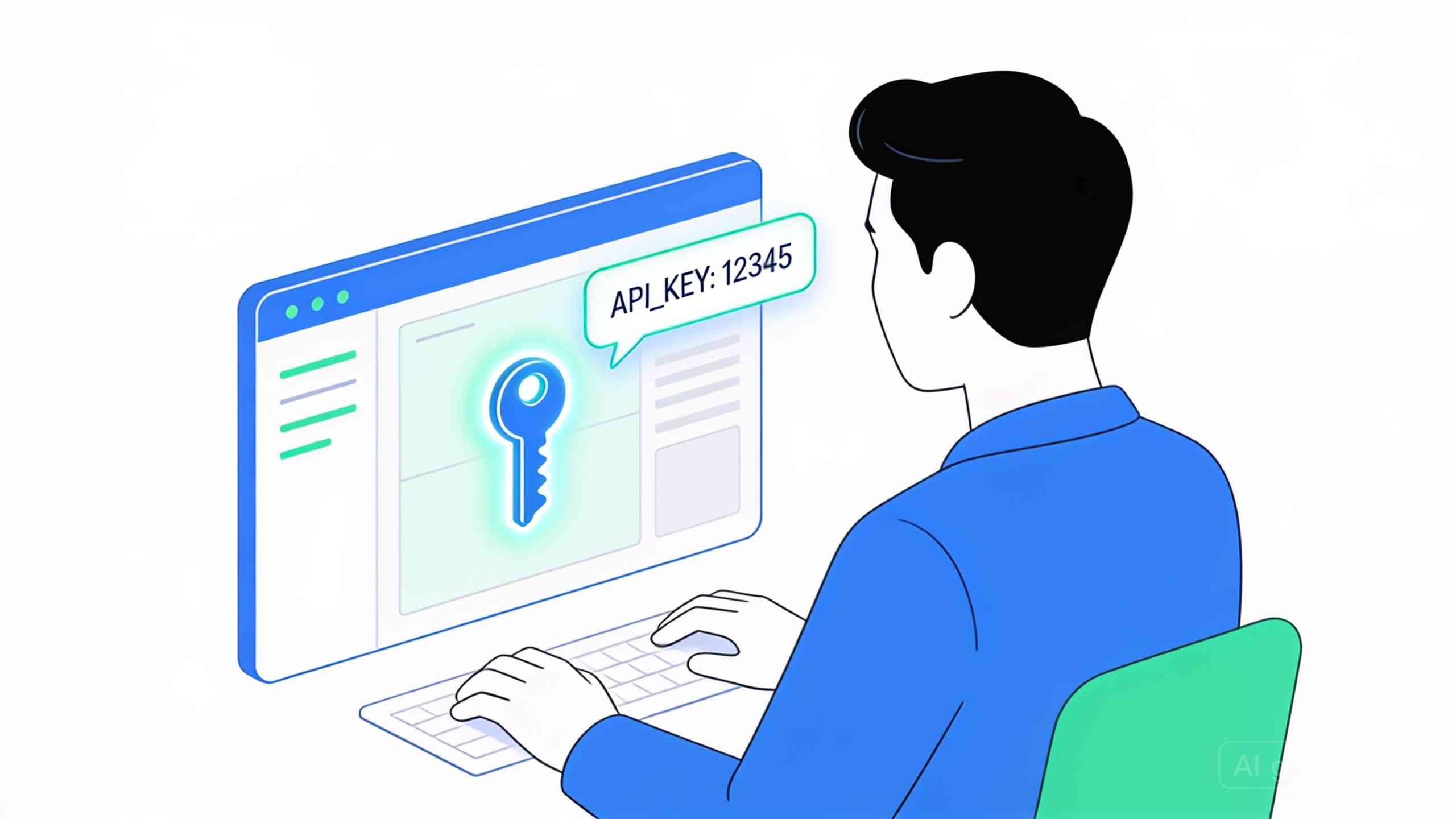 OpenAI平台创建API Key密钥流程示意图