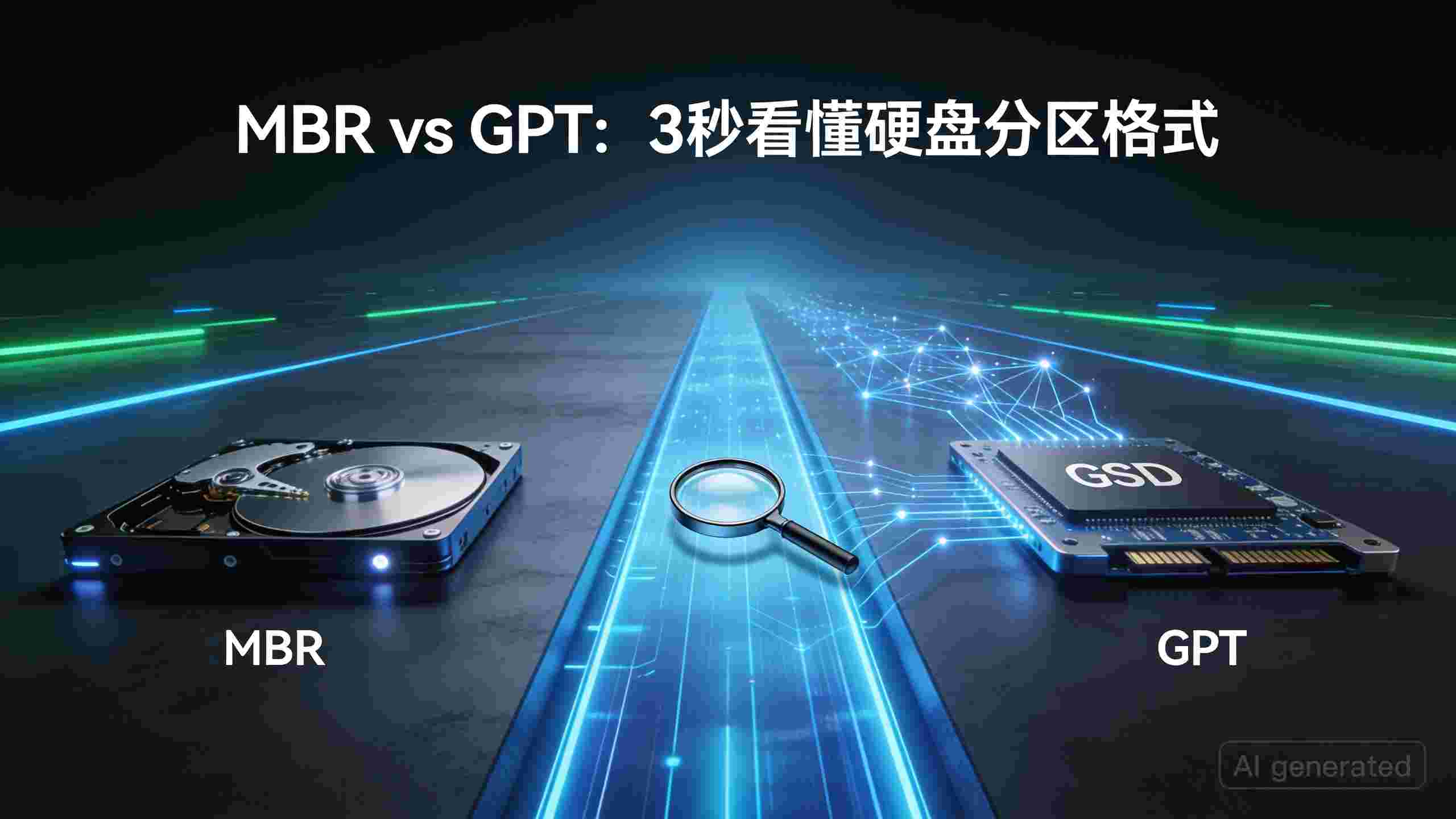如何区分 MBR 和 GPT？3个方法快速查看你的硬盘分区格式