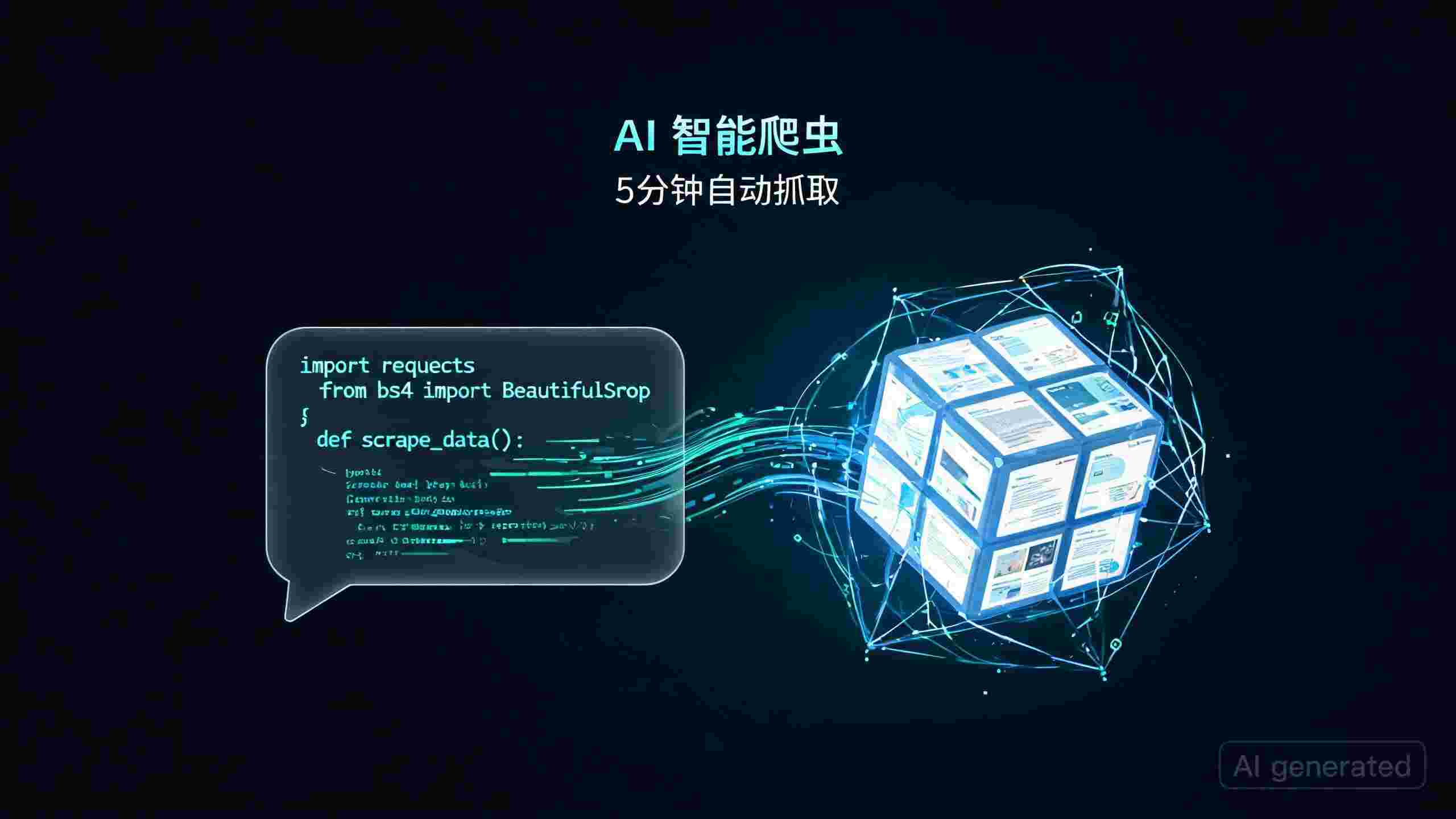 AI编写Python爬虫脚本全攻略：从零基础到5分钟自动抓取数据