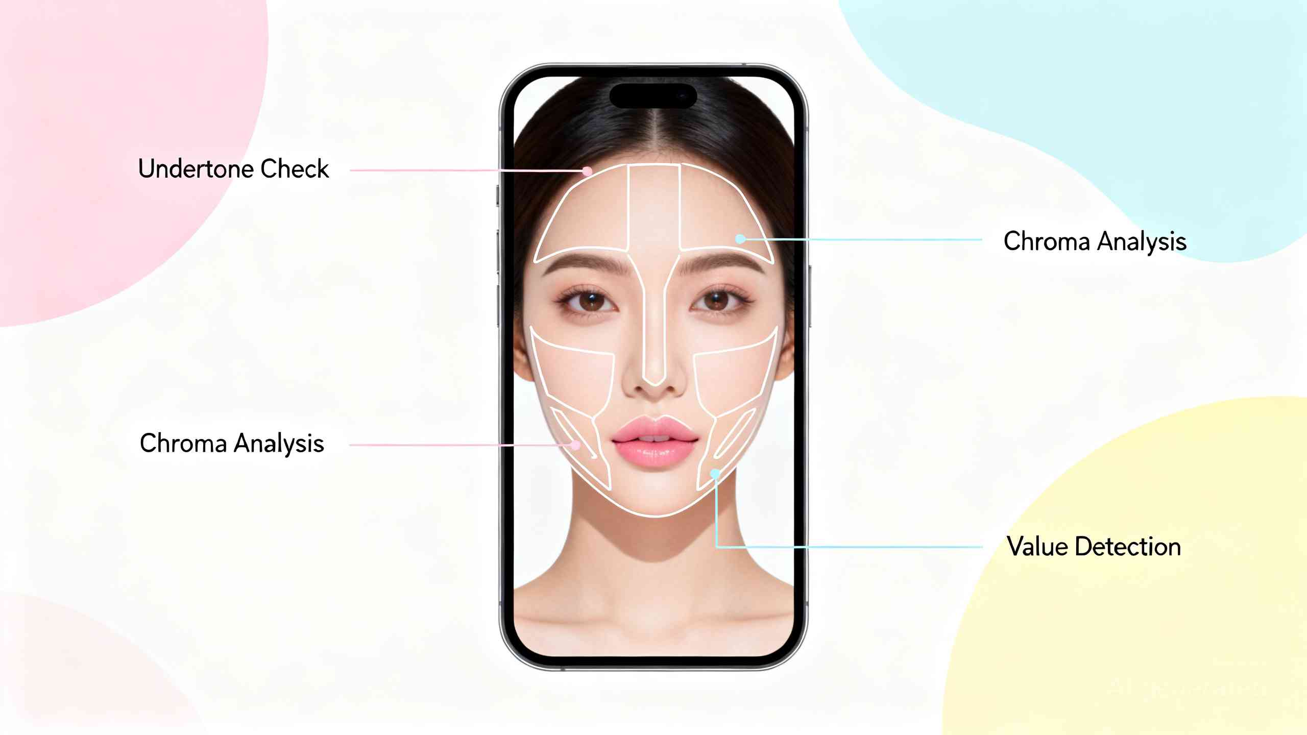 AI个人色彩诊断面部扫描分析原理