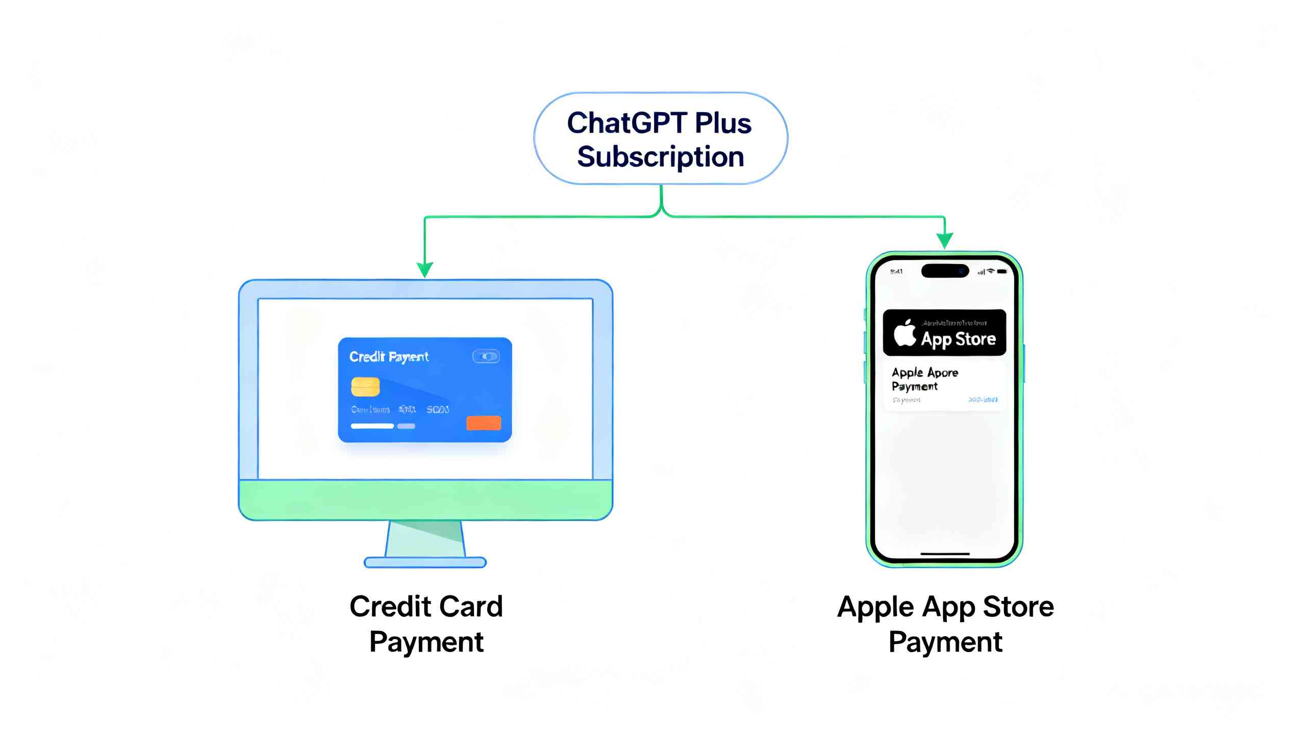 ChatGPT Plus 订阅升级途径流程图