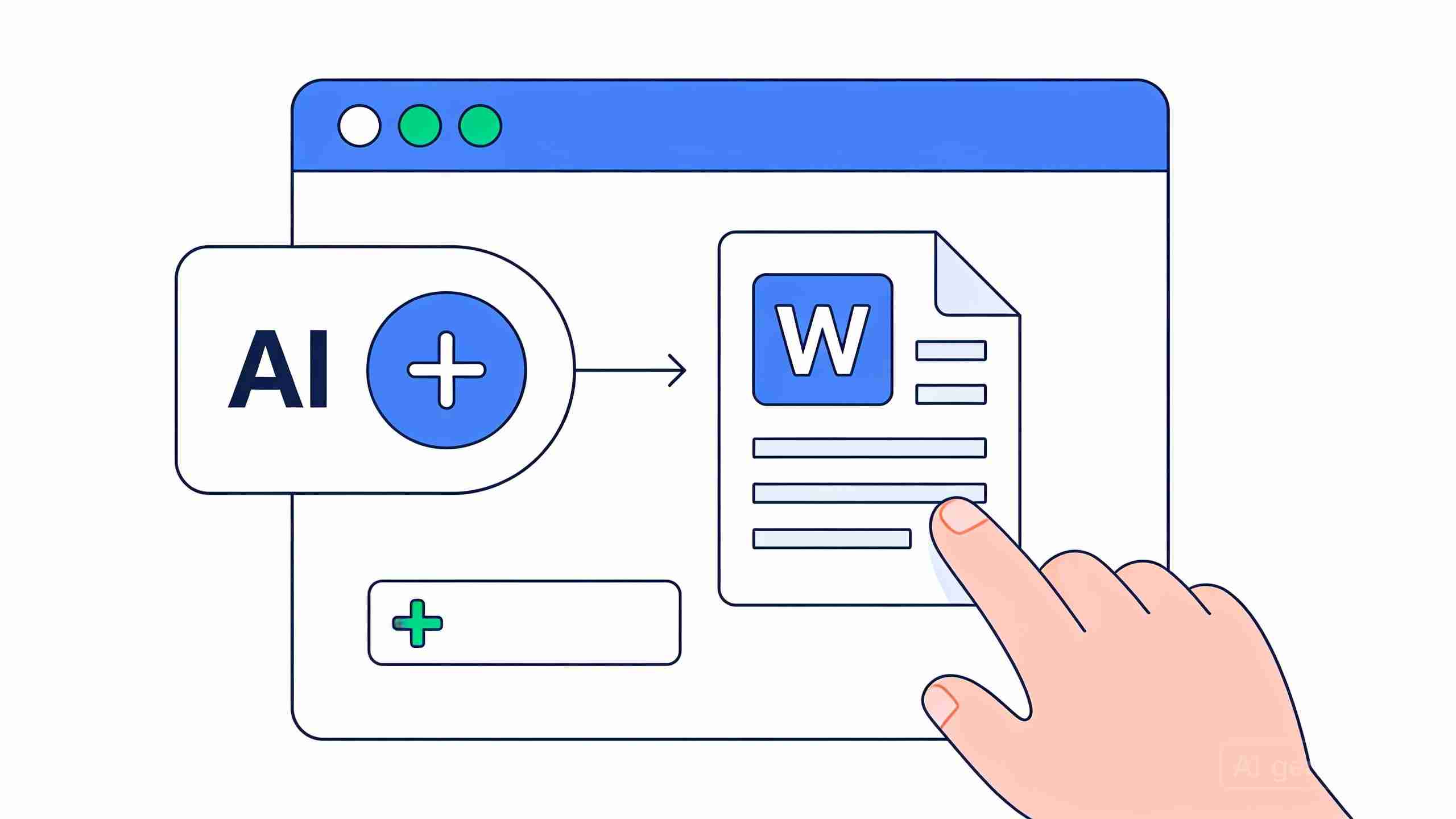 ChatGPT 上传 Word 文档界面示意图