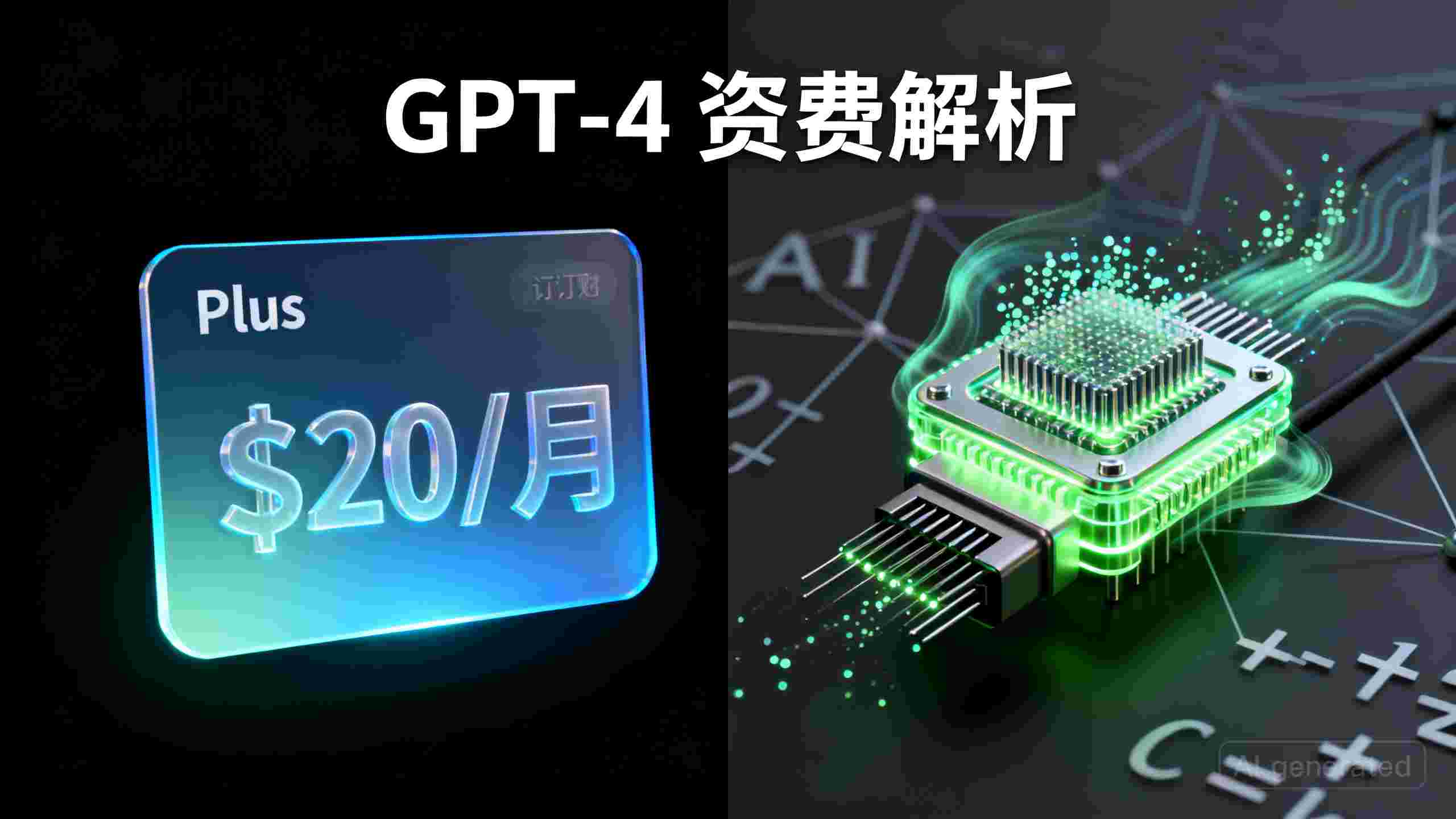 GPT-4的价格是多少？ChatGPT Plus订阅与API收费标准全解析